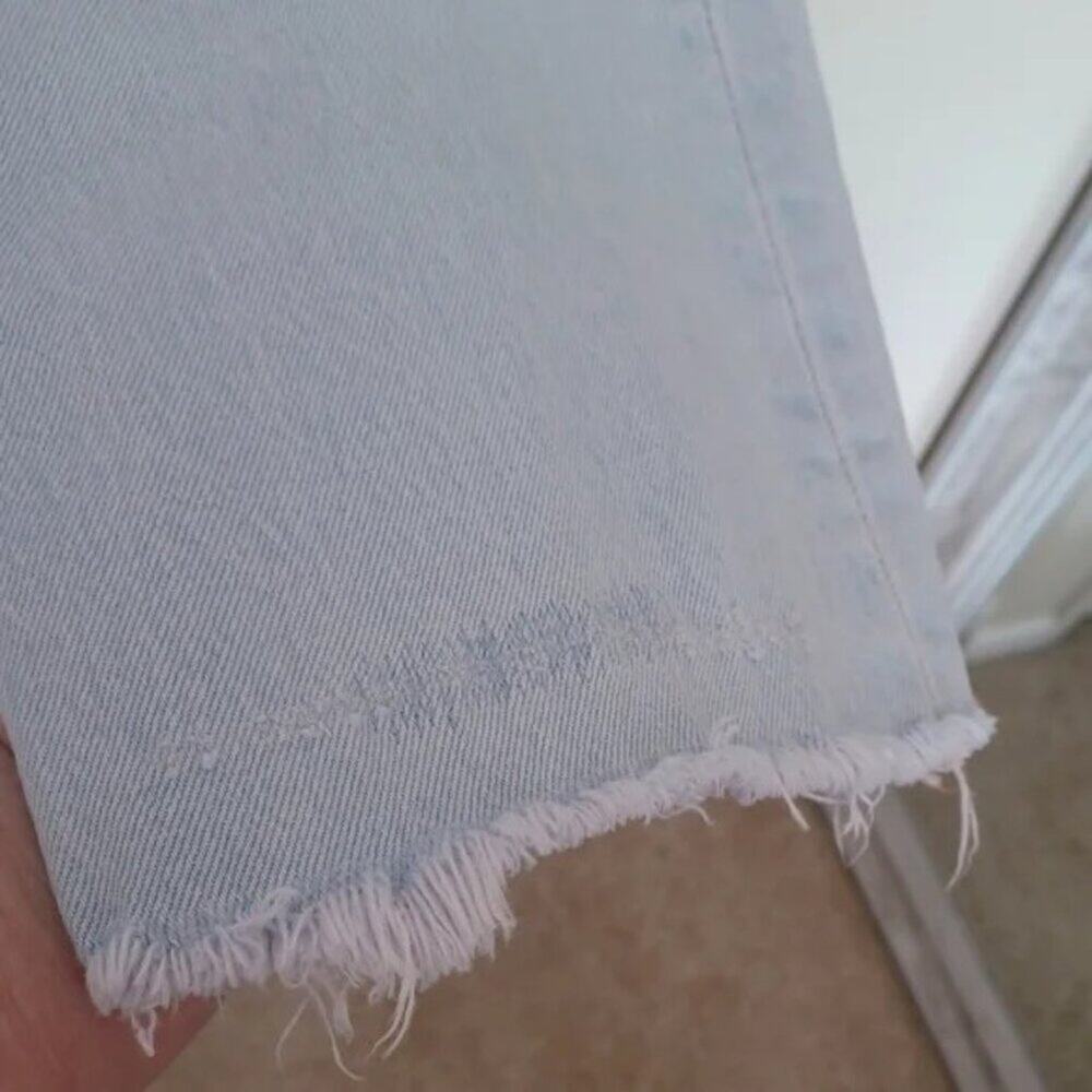 OOAK Custom Light Pink Tinted VTG Levi's 501 Destroyed Jeans 30 - Picture 16 of 16